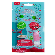 Snacks cremosos para gatos con sabor a camarón de la marca Mundotito, mostrando el empaque y la textura del producto.