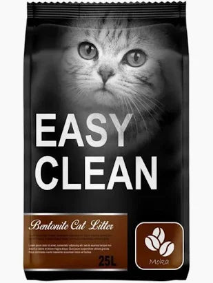 Arena para gatos Mundotito Easy Clean de 24 kg, con aroma a café, en bolsa de 4 kg, ideal para limpieza y control de olores