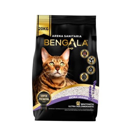 arena para gatos lavanda