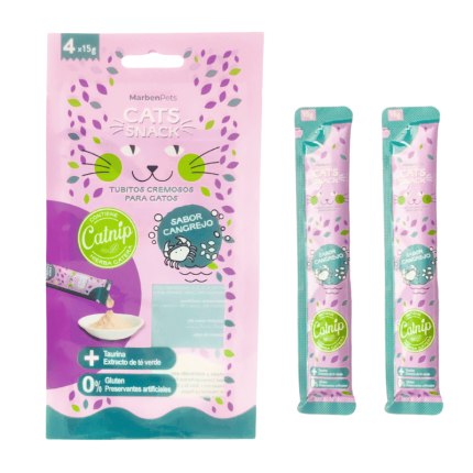 snack cremoso para gatos
